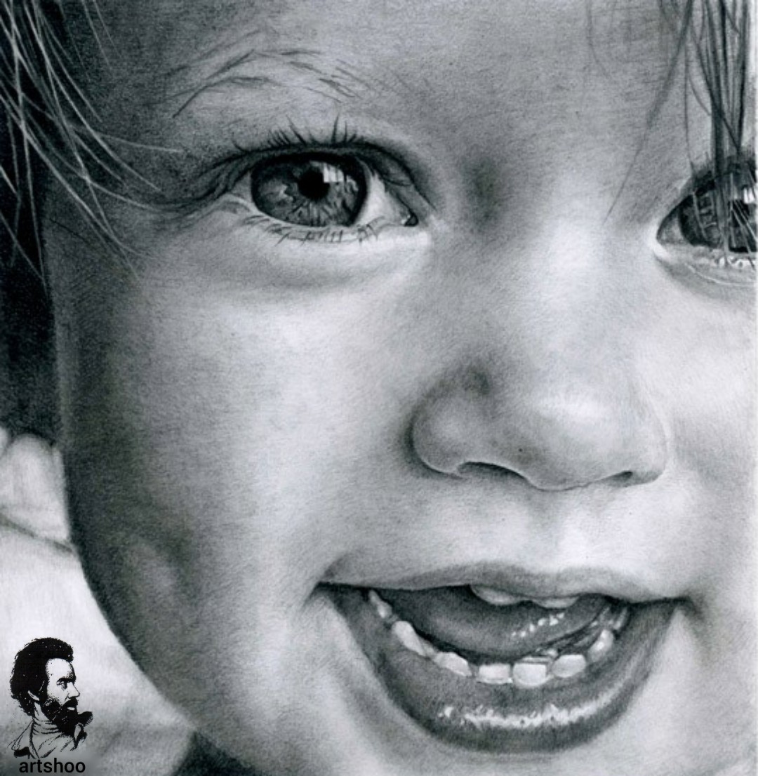 مدل کودک سیاه قلم